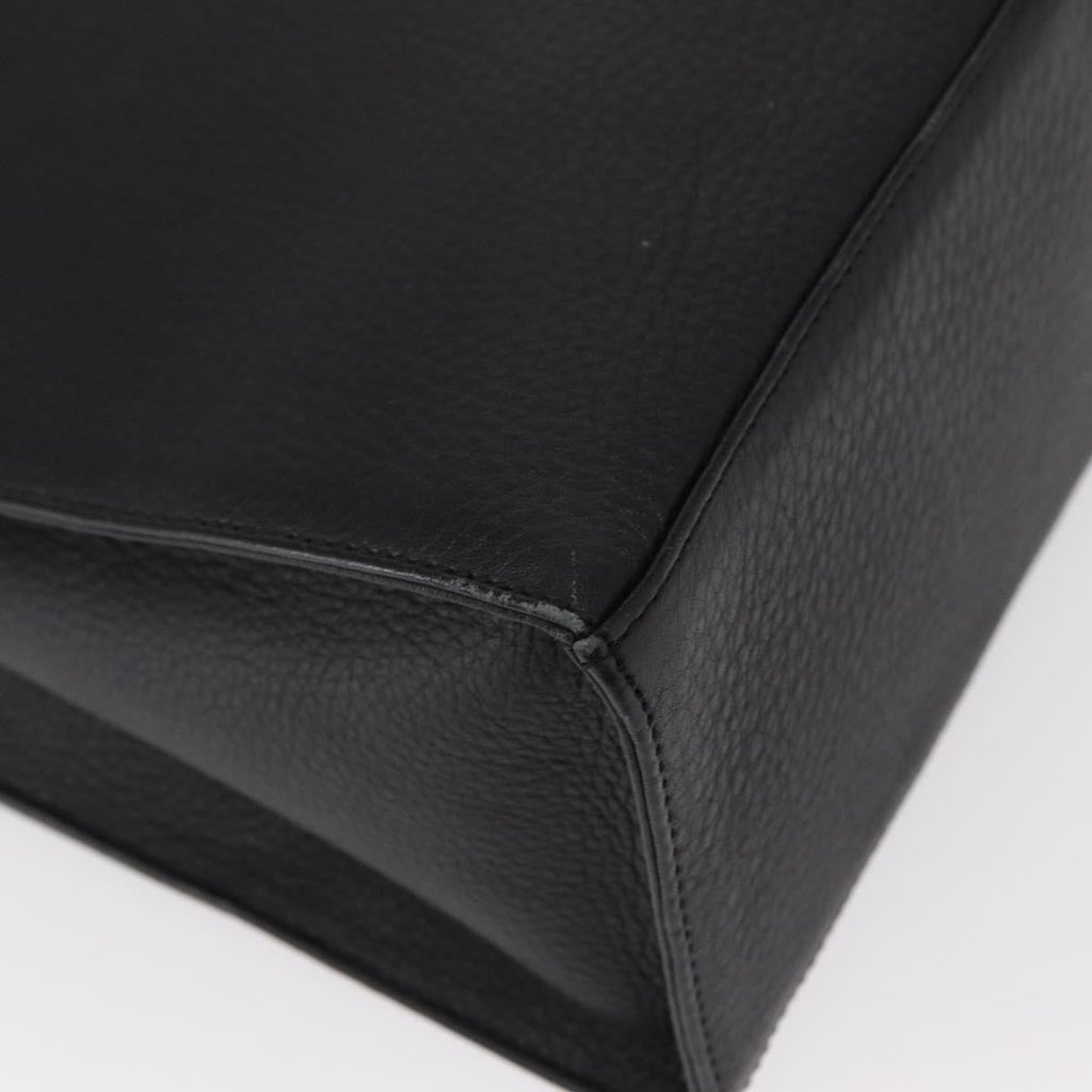 Burberry Vintage Handbag Leather Black Leather Handbag