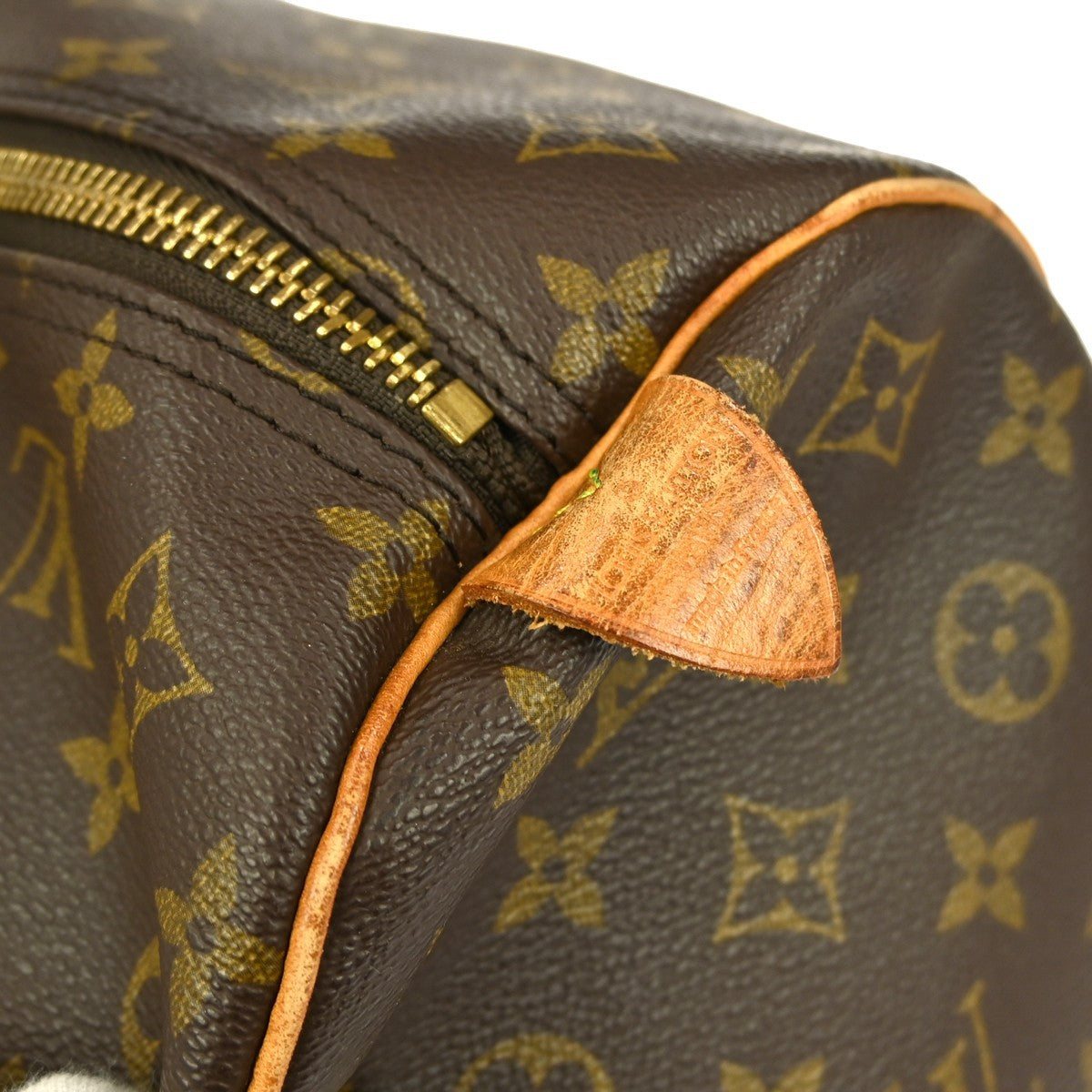 Louis Vuitton Keepall Bag Monogram Canvas Brown Canvas Travel Bag