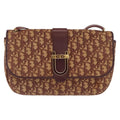 Christian Dior Vintage Cd Trotter Shoulder Bag Canvas Red Canvas Shoulder Bag Bag (Pre-Owned)