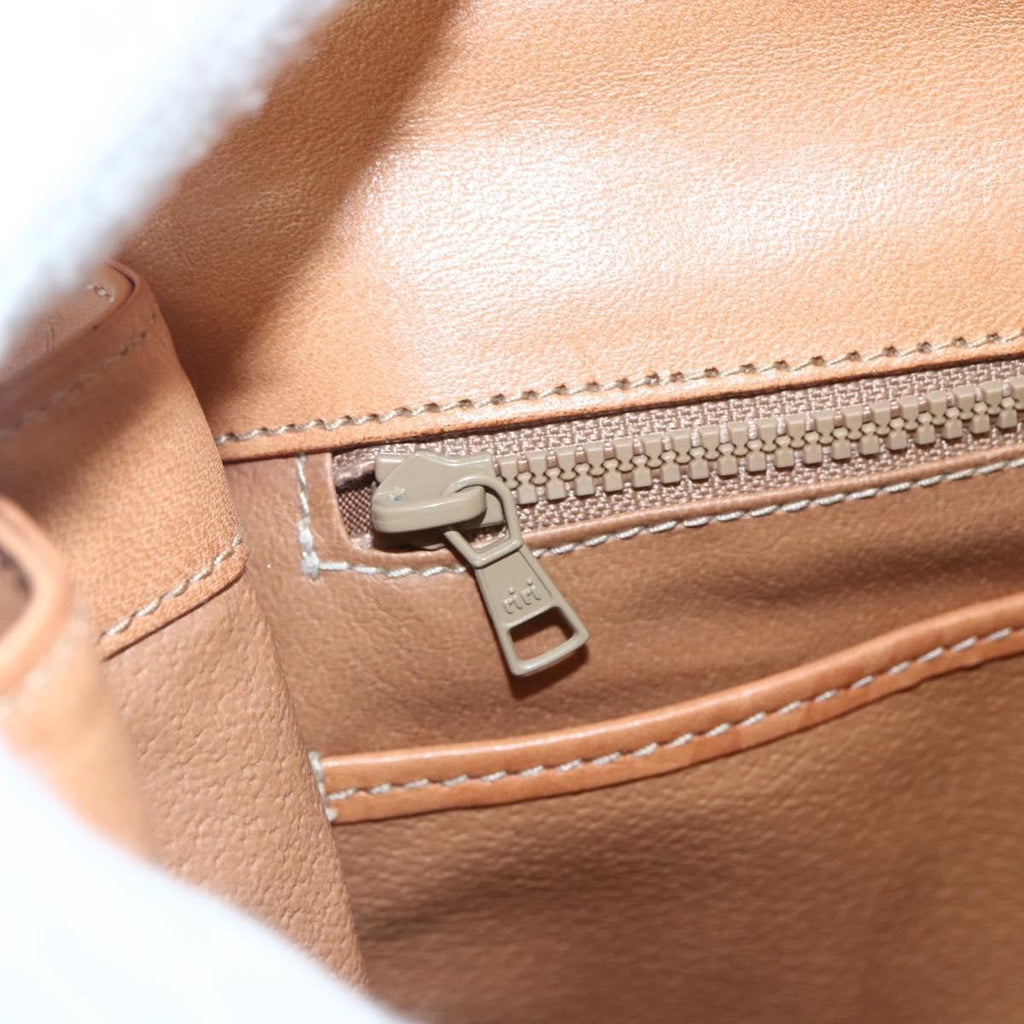 Celine Vintage Macadam Handbag Canvas And Leather Brown Canvas Handbag