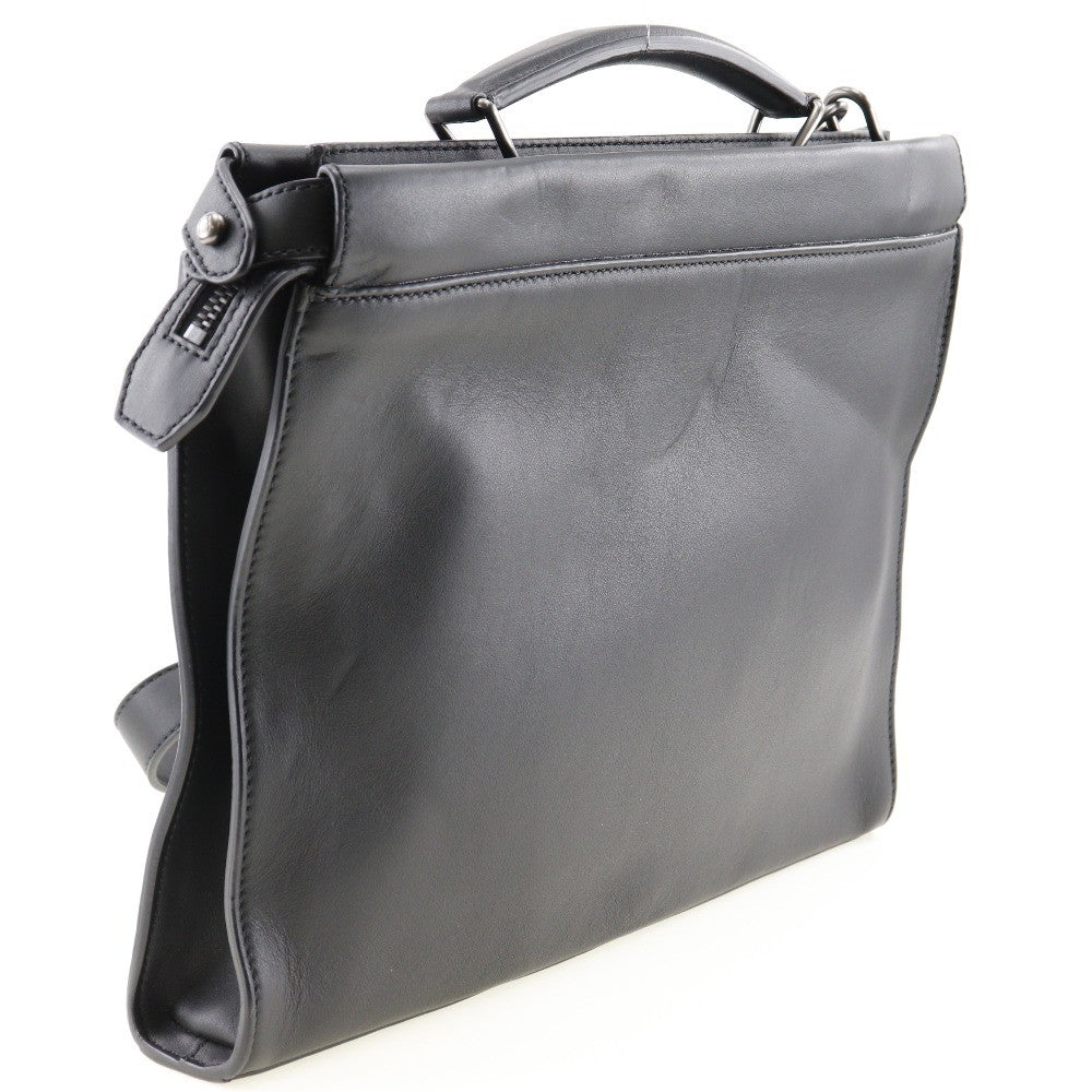 Fendi Peekaboo Iconic Fit Bag Leather Black Leather Briefcase Bag