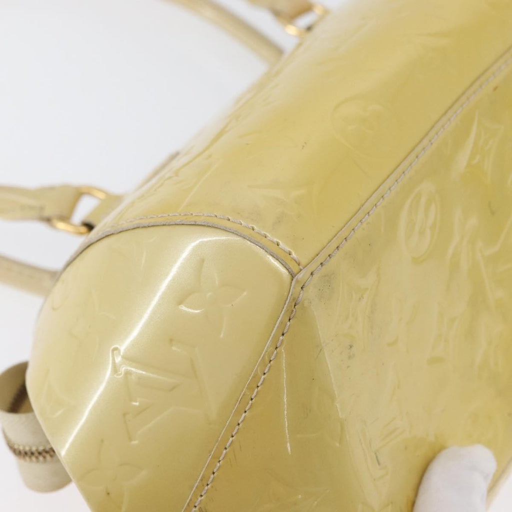 Louis Vuitton Sherwood Handbag Monogram Vernis Yellow Patent_Leather Handbag
