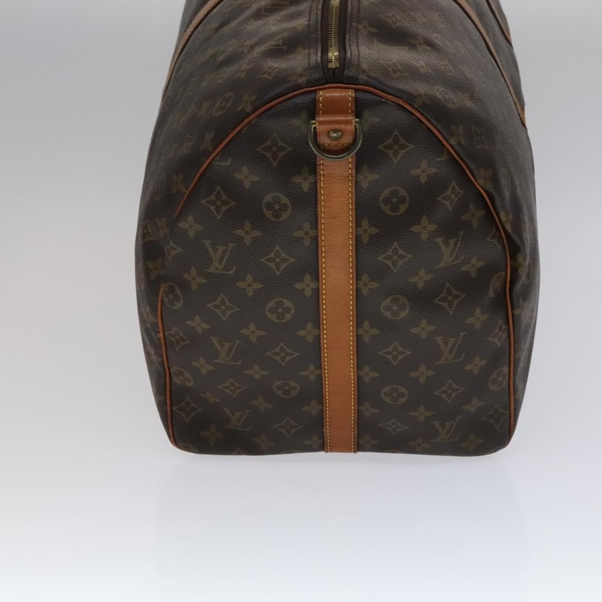 Louis Vuitton Keepall Bandouliere Bag Monogram Canvas Brown Canvas Travel Bag