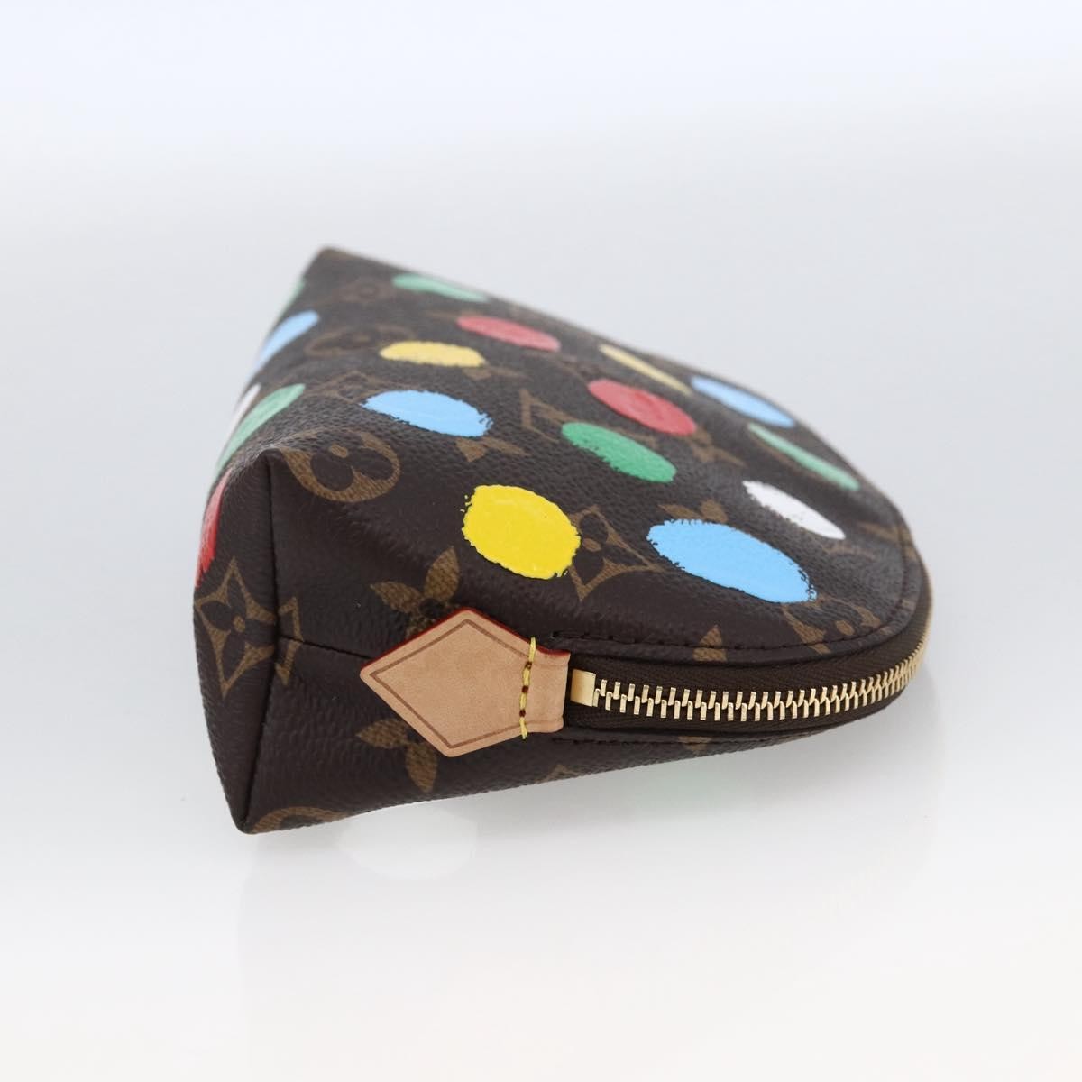 Louis Vuitton Cosmetic Pouch Yayoi Kusama Painted Dots Monogram Canvas Multicolour Canvas Clutche & Pouche Bag