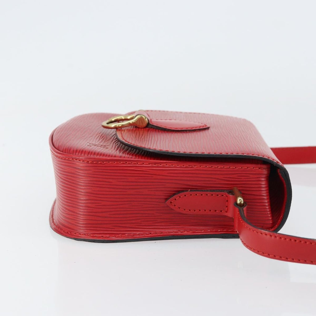 Louis Vuitton Saint Cloud Handbag Epi Leather Red Leather Shoulder Bag