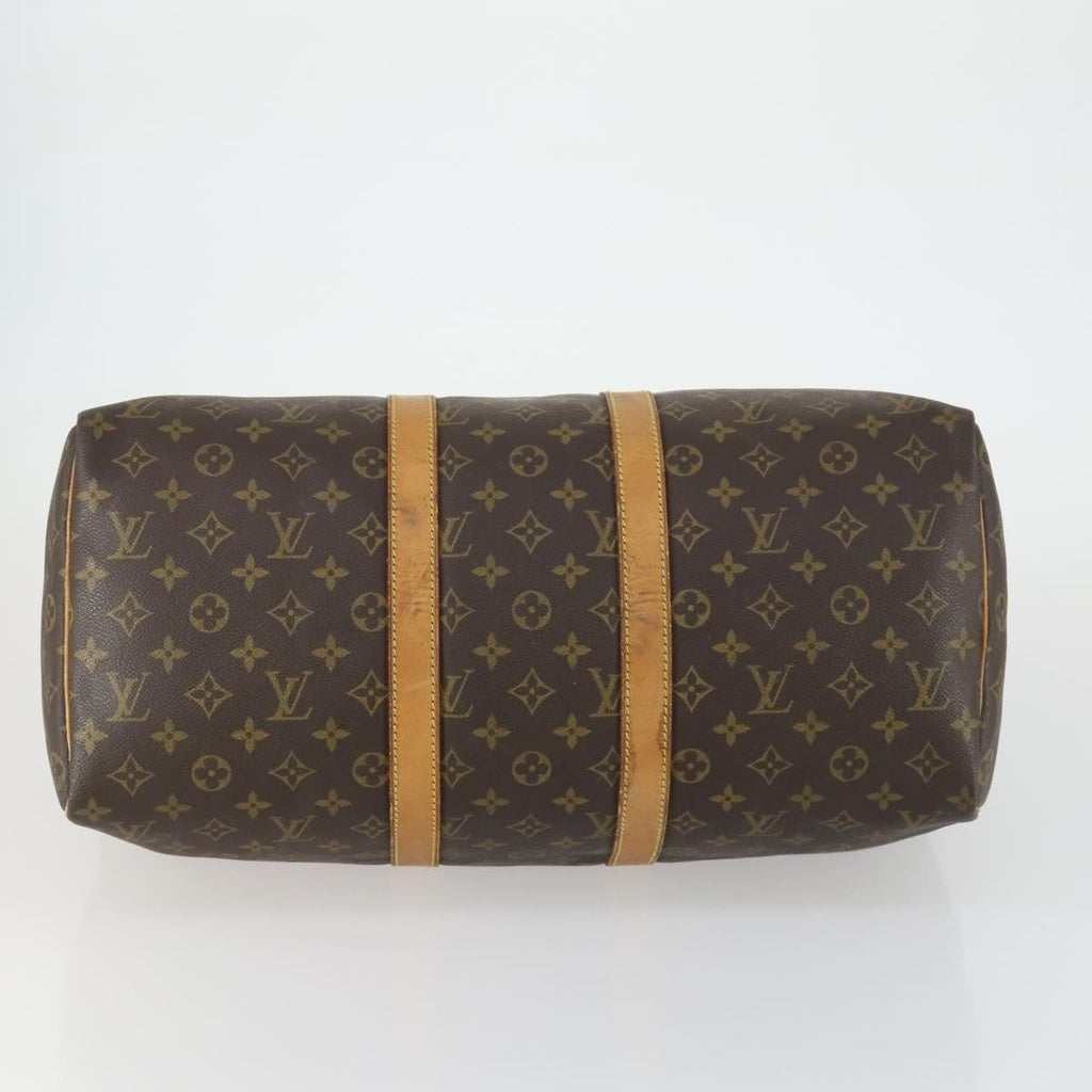 Louis Vuitton Keepall Bag Monogram Canvas Brown Canvas Travel Bag