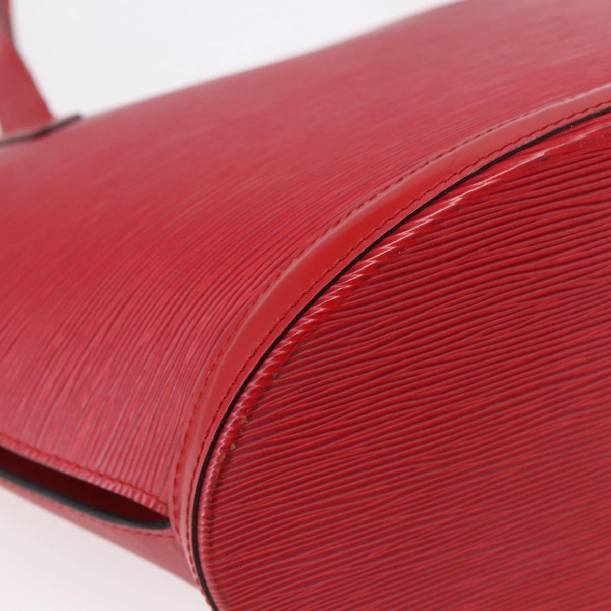 Louis Vuitton Saint Jacques Handbag Epi Leather Red Leather Shoulder Bag
