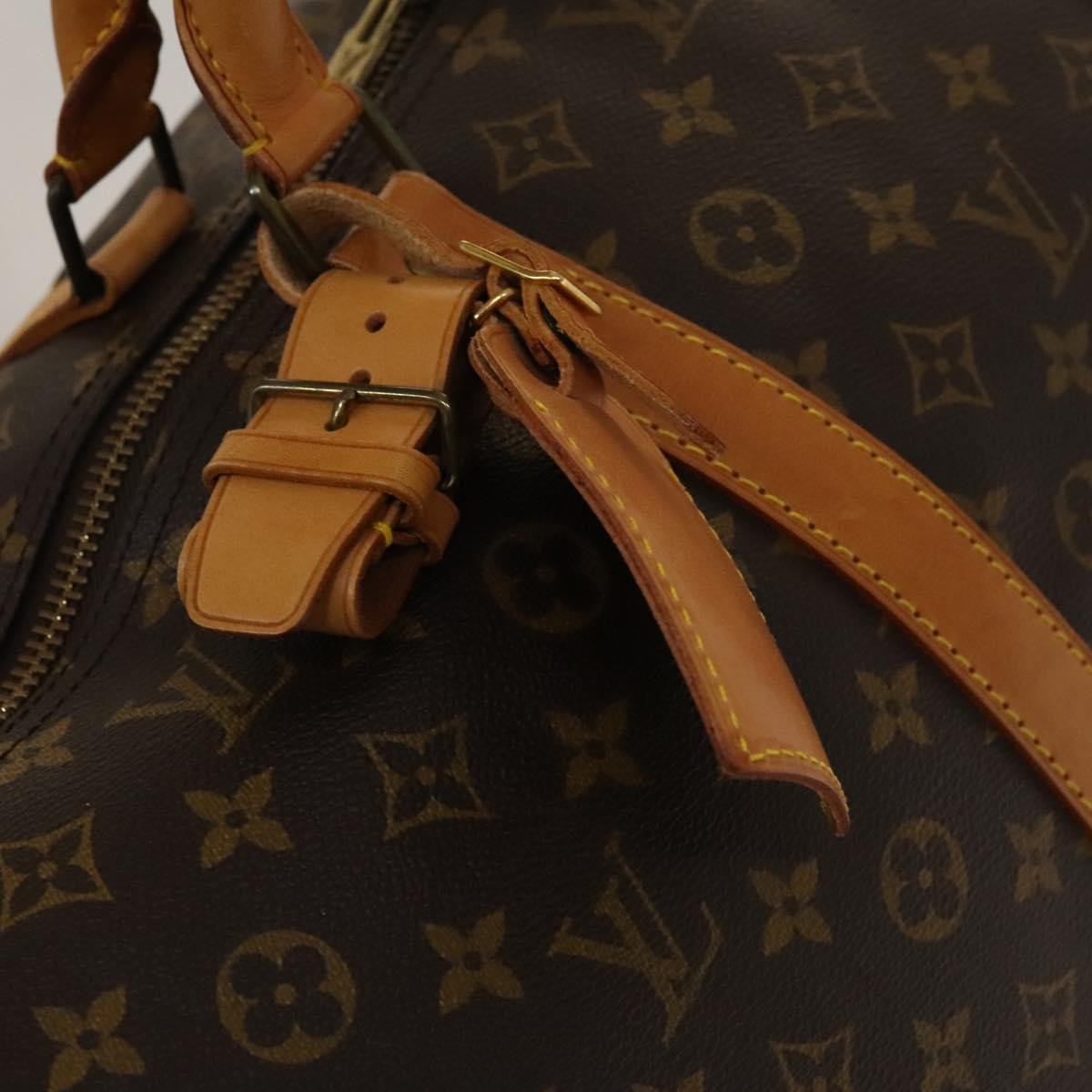 Louis Vuitton Keepall Bag Monogram Canvas Brown Canvas Travel Bag