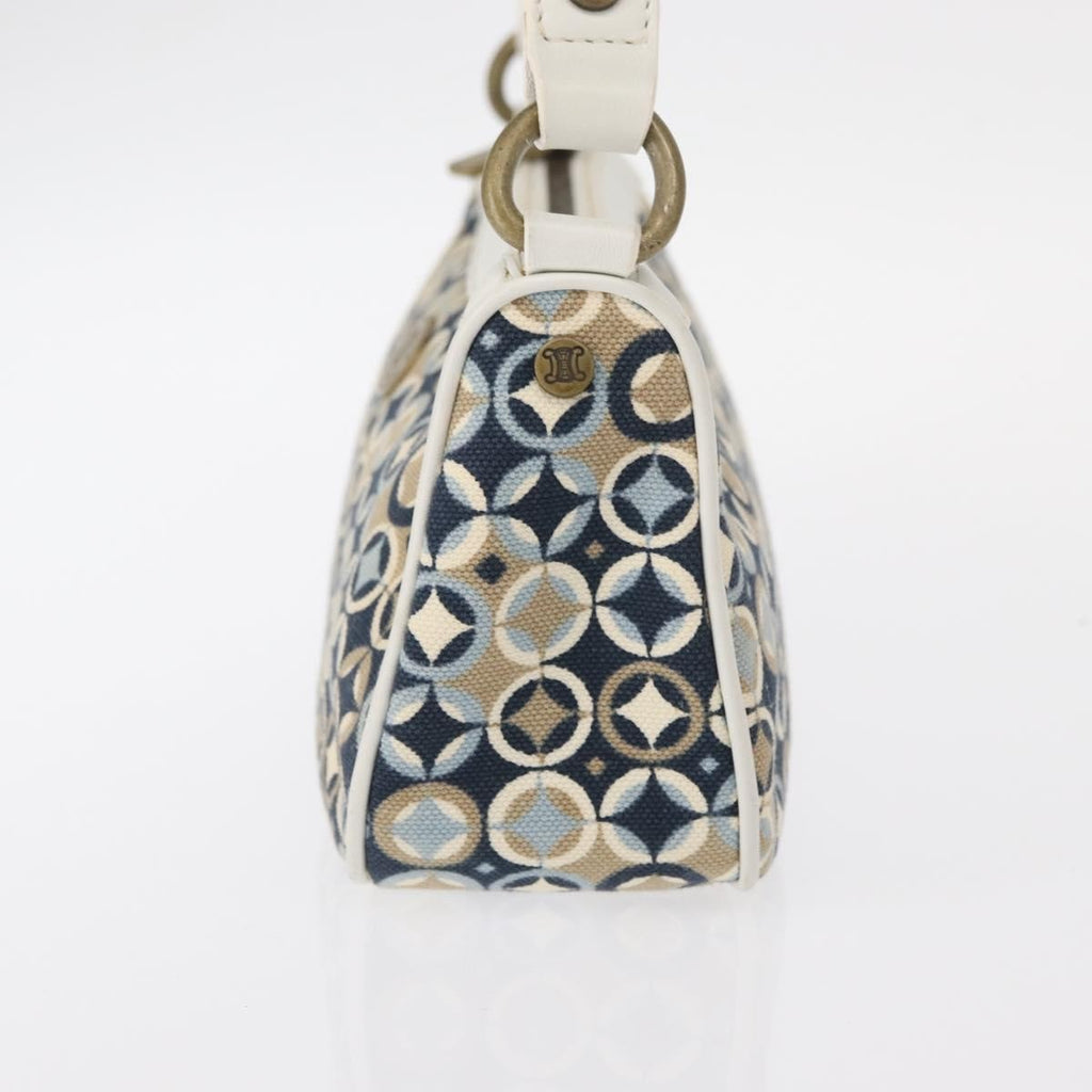 Celine Vintage Pochette Shoulder Bag Canvas Navy Canvas Clutche & Pouche Bag