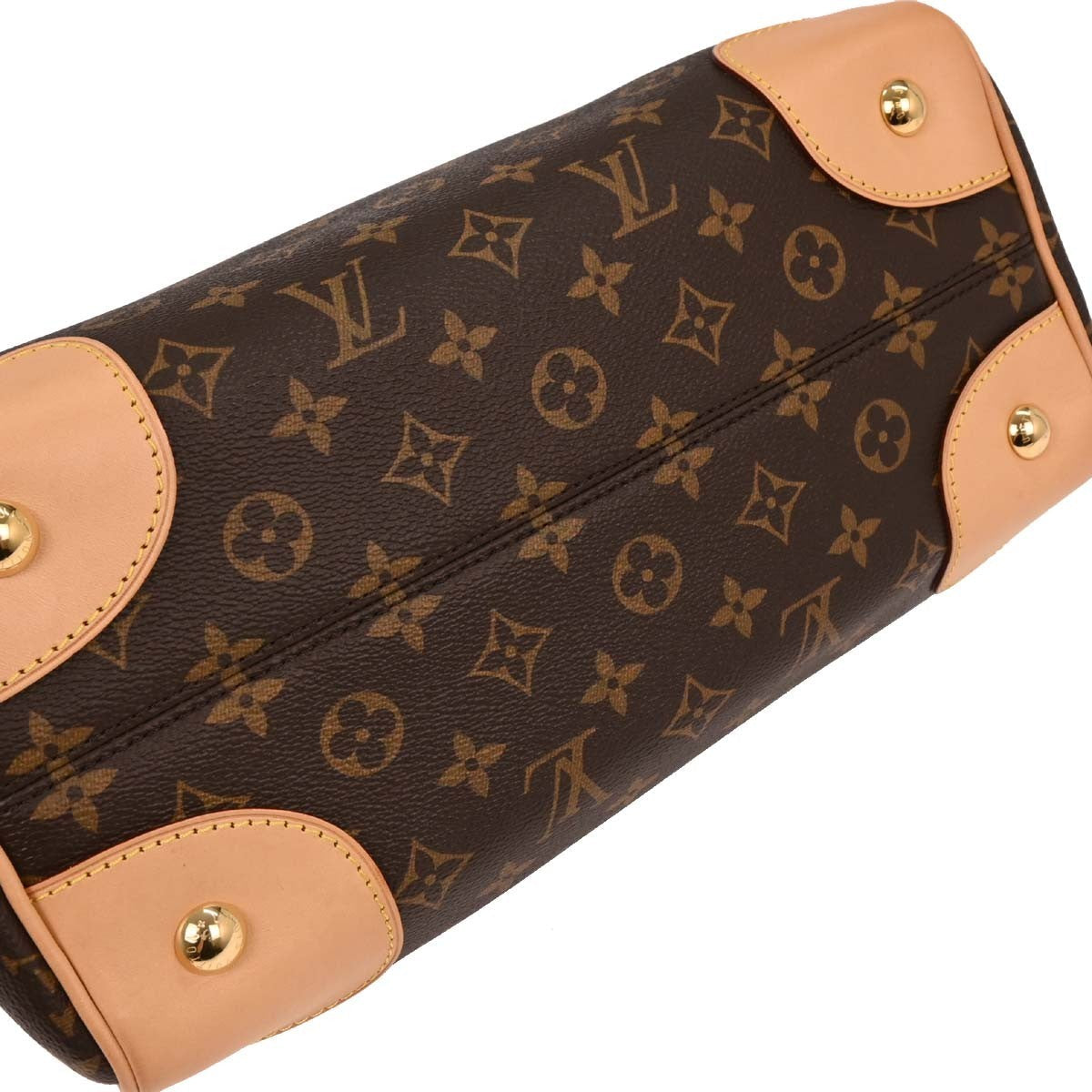 Louis Vuitton Retiro Handbag Monogram Canvas Brown Canvas Handbag