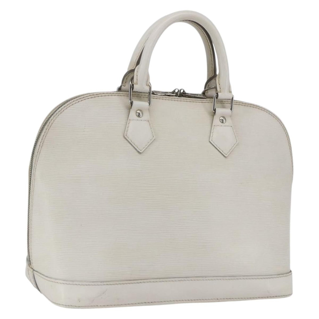 Louis Vuitton Alma Handbag Epi Leather White Leather Handbag