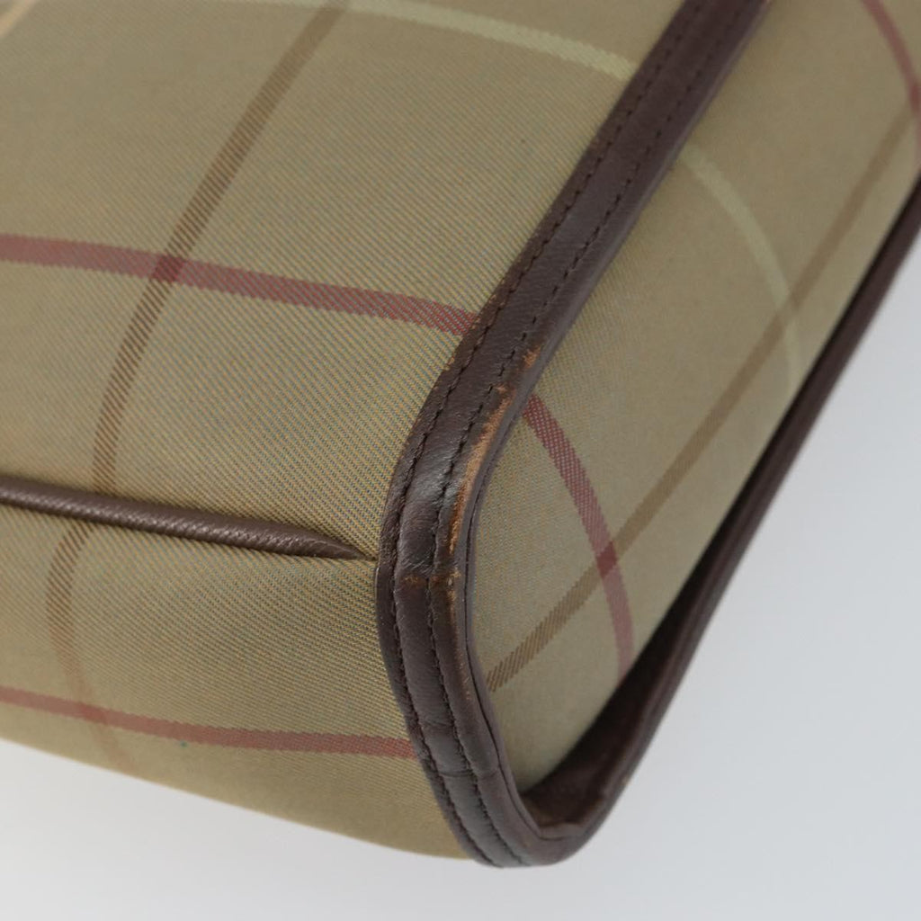 Burberry Nova Check Shoulder Bag Canvas Beige Canvas Shoulder Bag