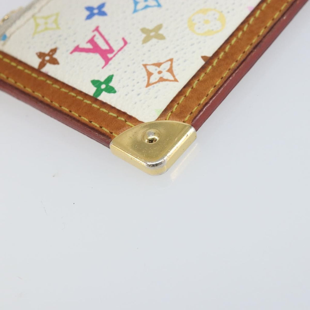 Louis Vuitton Pochette Clés Nm Monogram Multicolor Canvas White Canvas Wallets Accessory