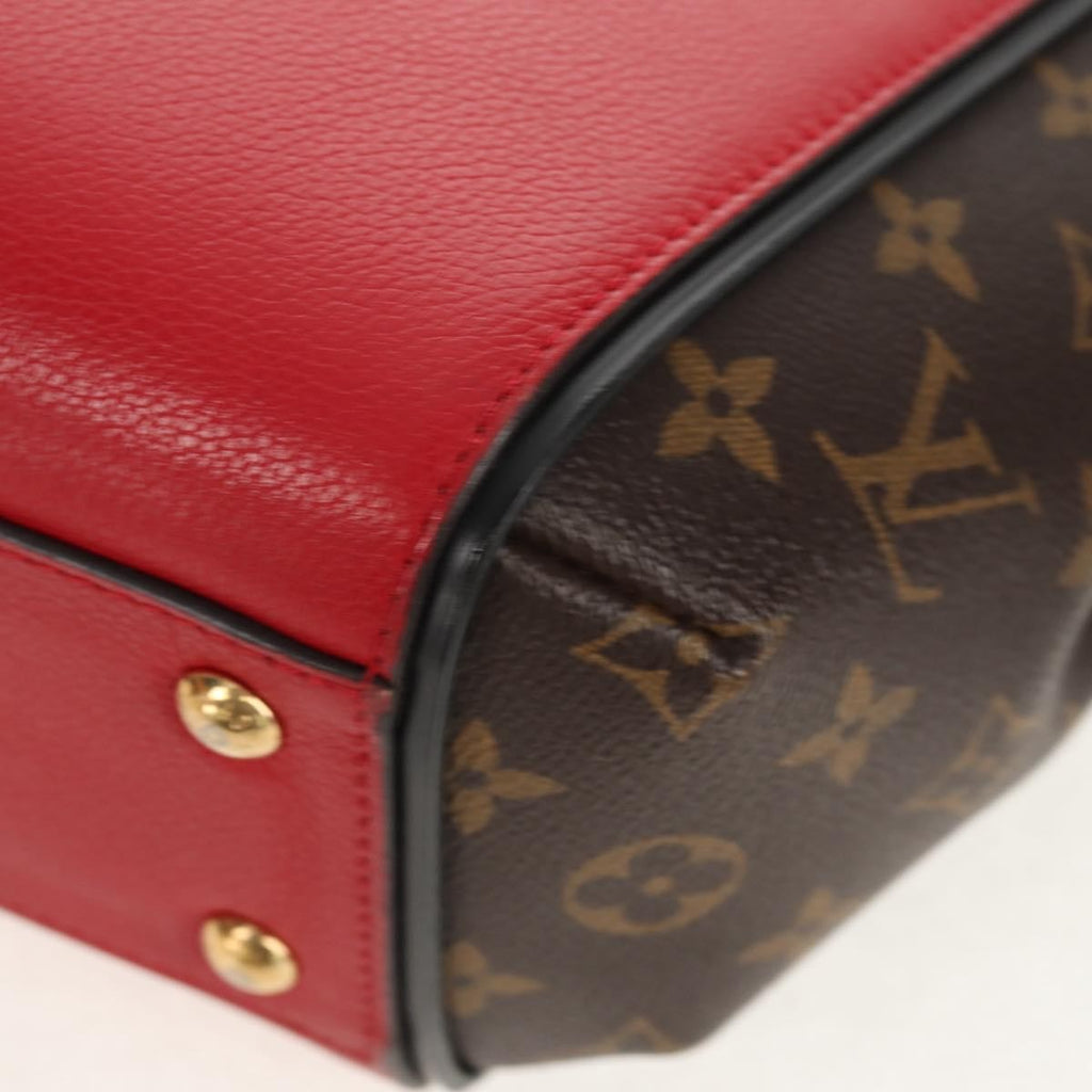 Louis Vuitton Kimono Handbag Monogram Canvas And Leather Red Canvas Handbag