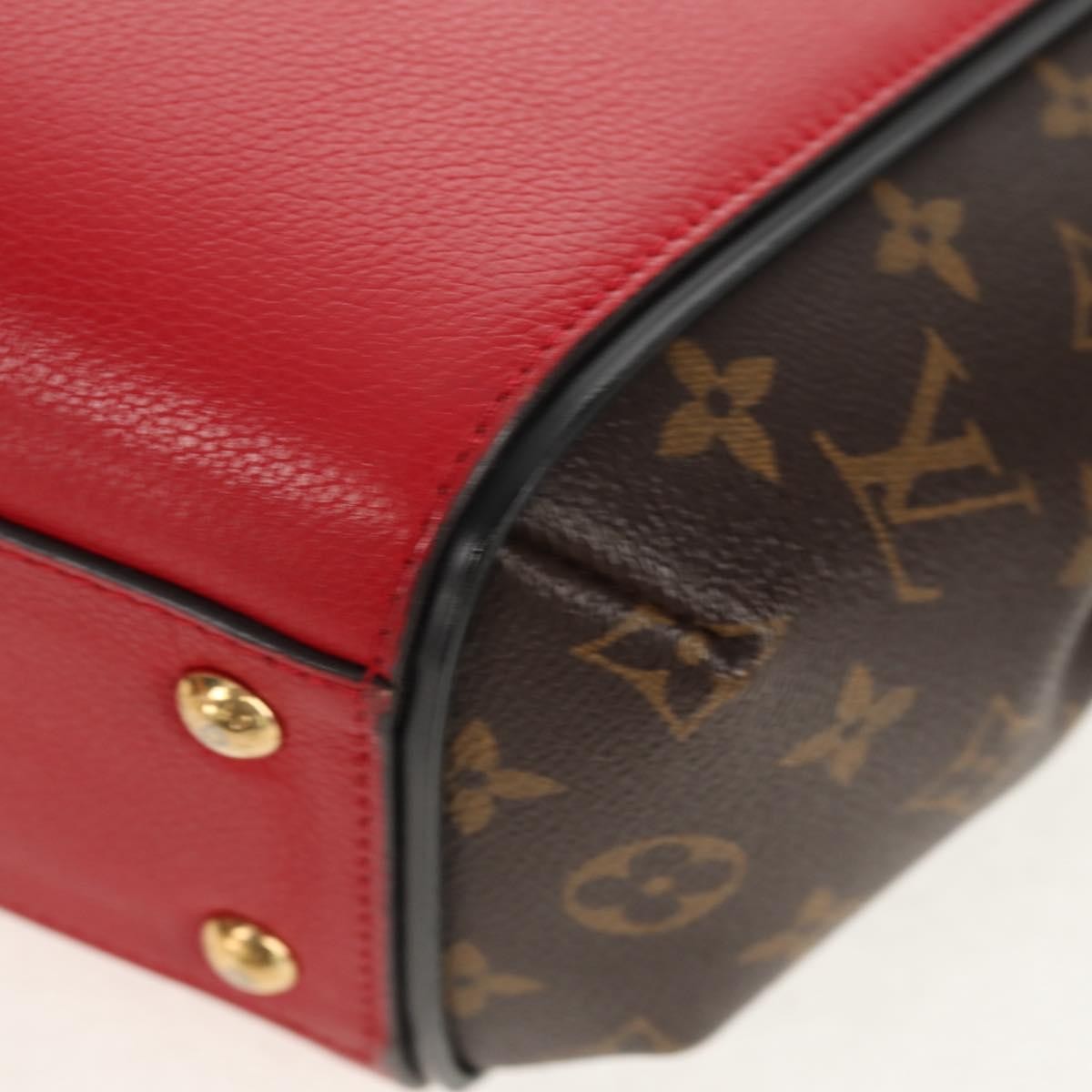 Louis Vuitton Kimono Handbag Monogram Canvas And Leather Red Canvas Handbag