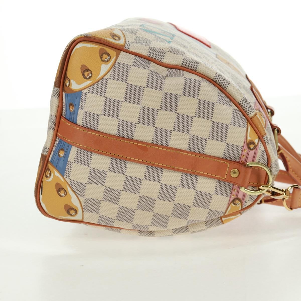 Louis Vuitton Speedy Bandouliere Bag Limited Edition Summer Trunks Monogram Canvas Multicolour Canvas Handbag