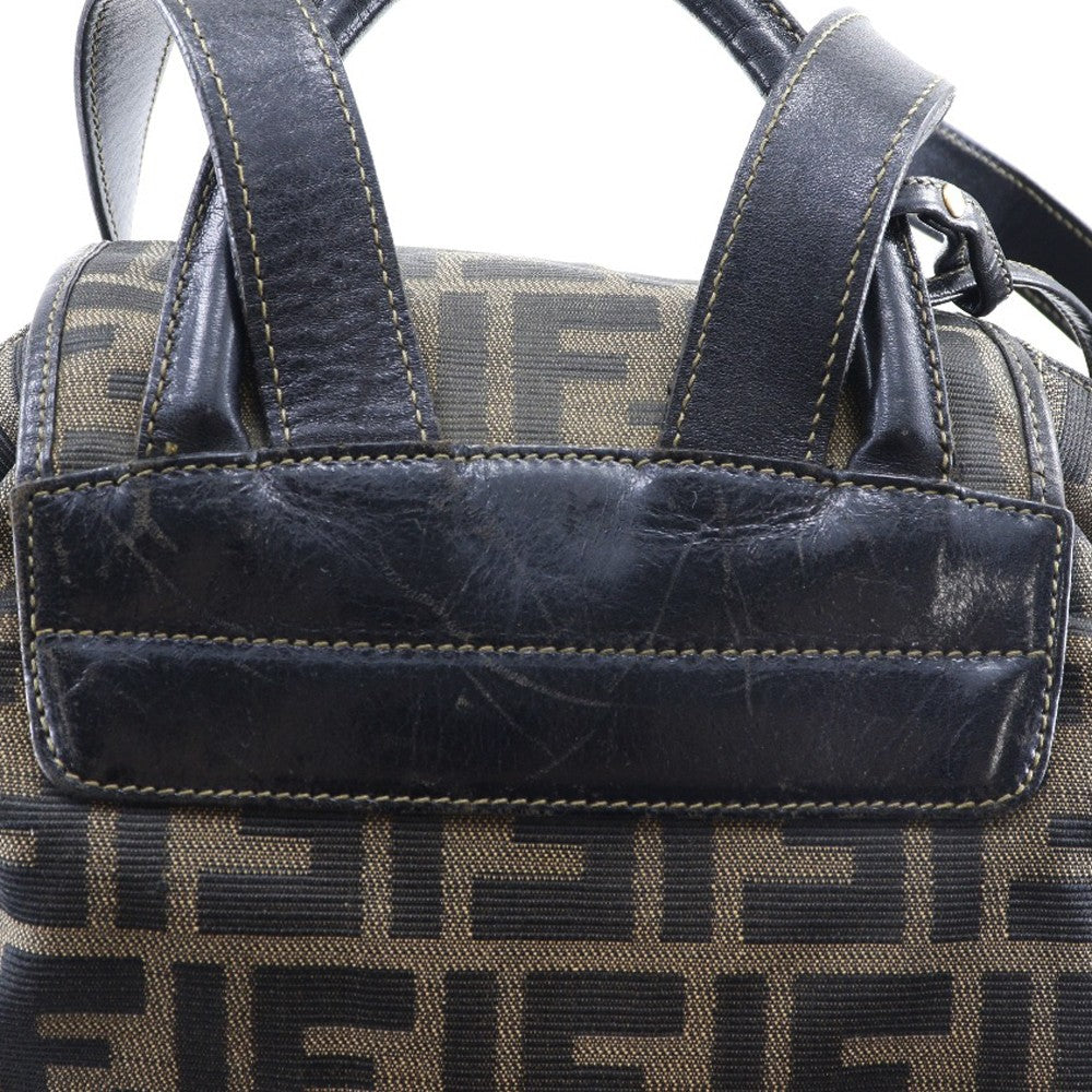 Fendi Fendi Backpack Daypack Zucca Canvas Brown Canvas Backpack Bag