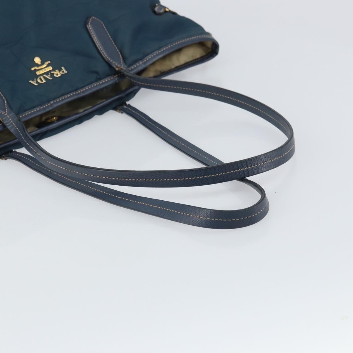 Prada Vintage Tote Tessuto Navy Nylon Tote Bag Bag