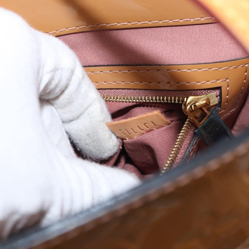 Louis Vuitton Catalina Handbag Monogram Vernis Pink Patent_Leather Handbag