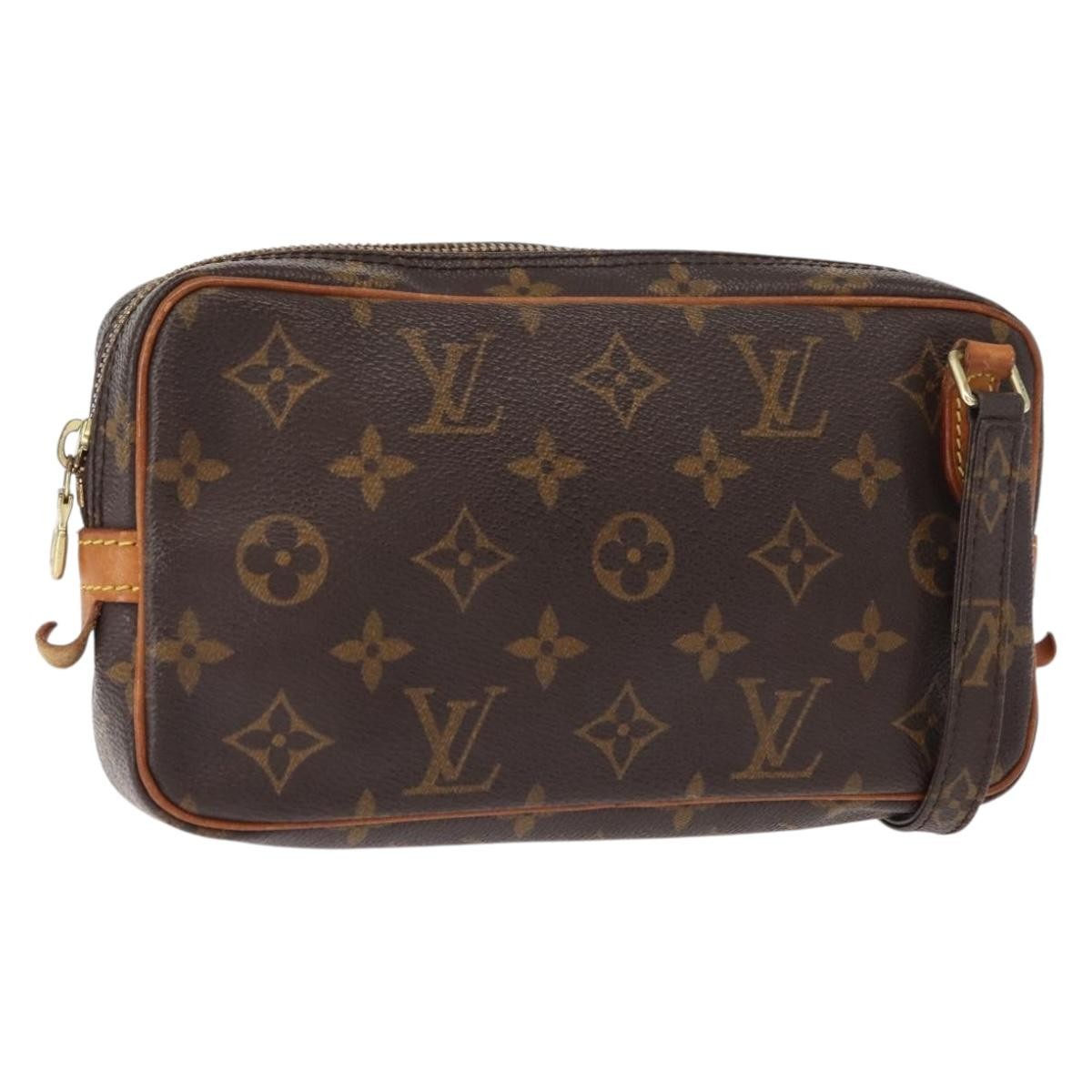 Louis Vuitton Pochette Marly Bandouliere Bag Monogram Canvas Brown Canvas Shoulder Bag