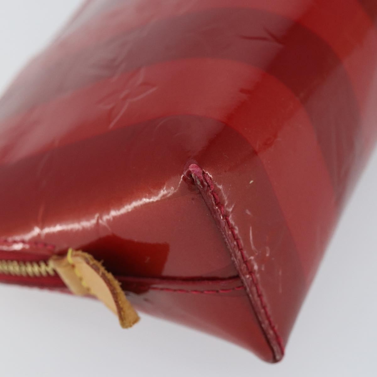 Louis Vuitton Cosmetic Pouch Electric Epi Leather Red Patent_Leather Bag