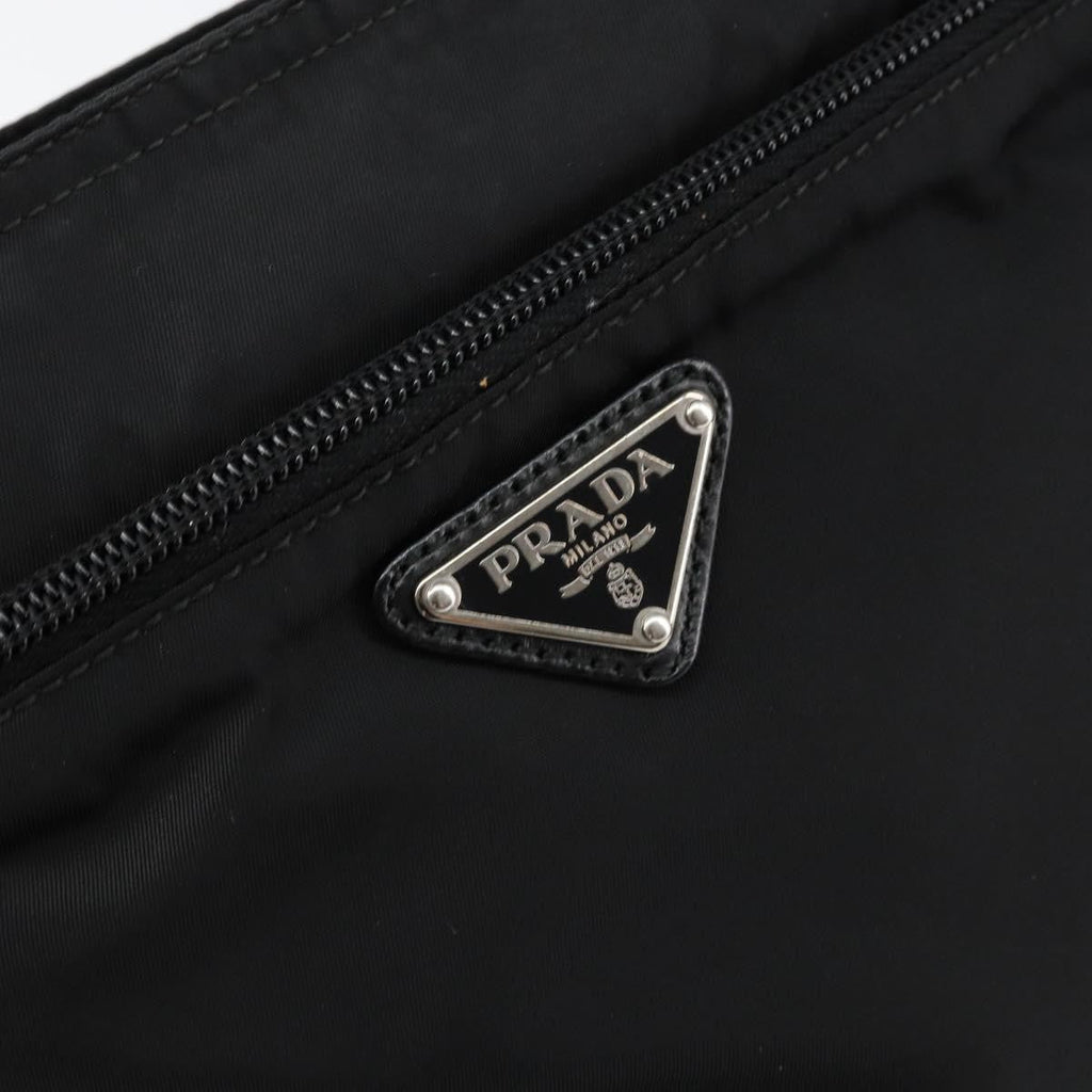 Prada Front Pocket Messenger Bag Tessuto Black Nylon Shoulder Bag Bag