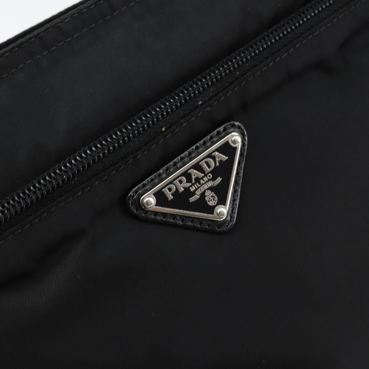 Prada Front Pocket Messenger Bag Tessuto Black Nylon Shoulder Bag Bag