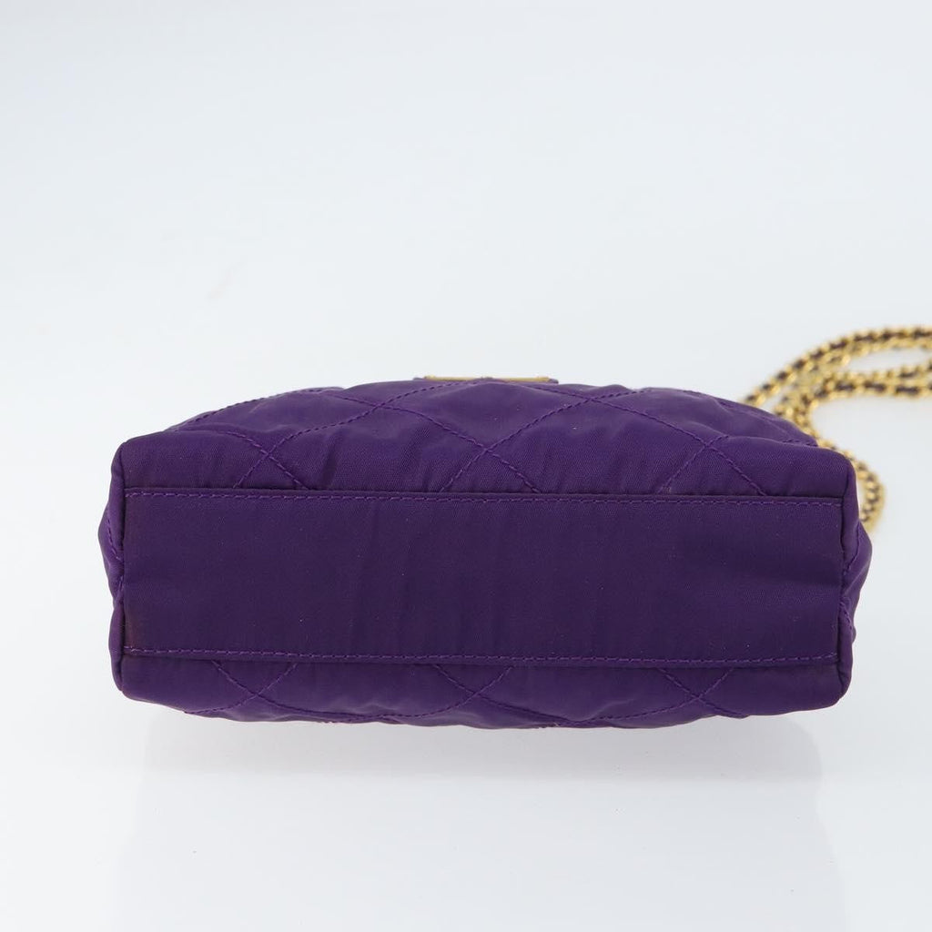 Prada Re-Edition 1995 Chain Tote Quilted Re-Nylon Purple Nylon Shoulder Bag Bag