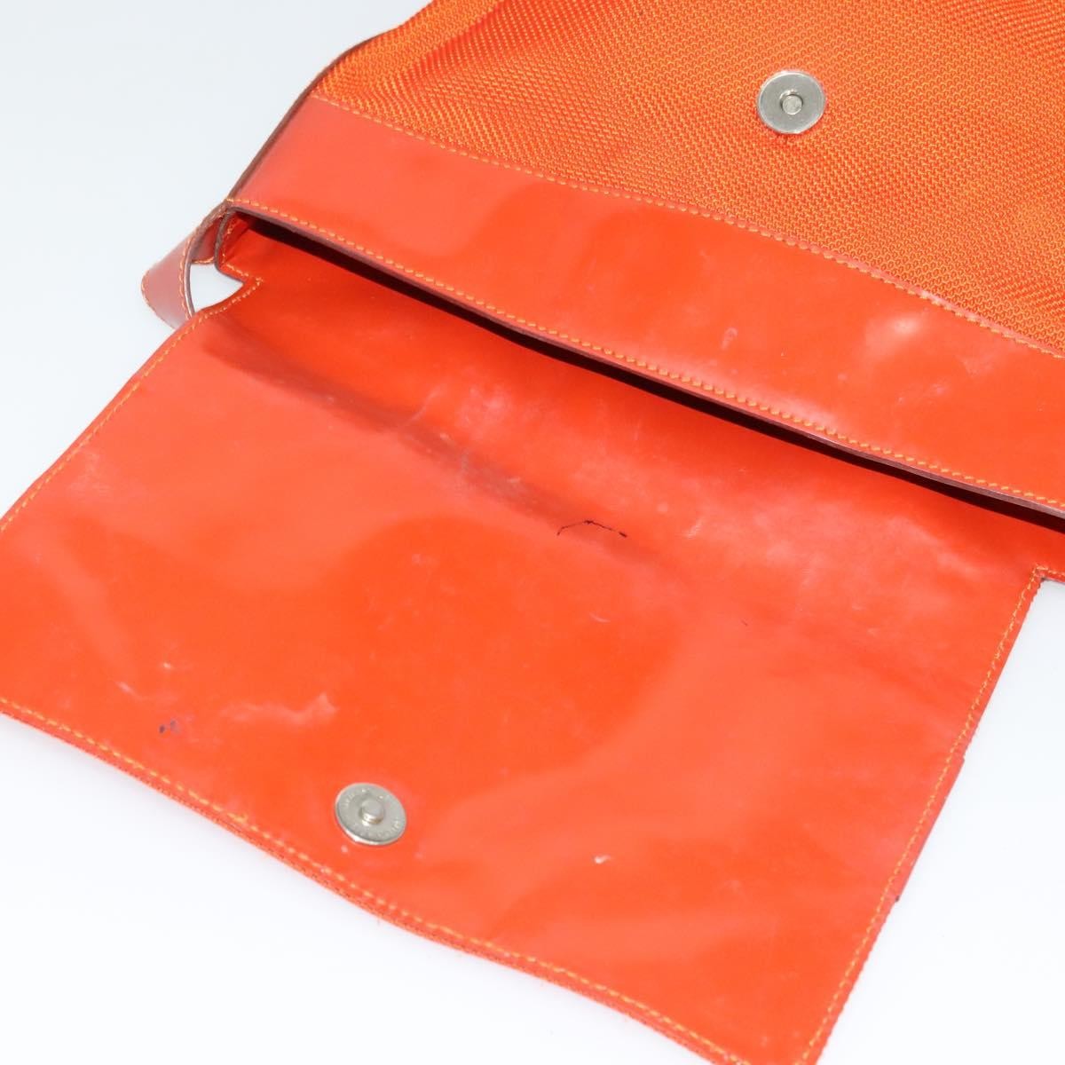 Celine Shoulder Bag Canvas Orange Canvas Shoulder Bag Bag