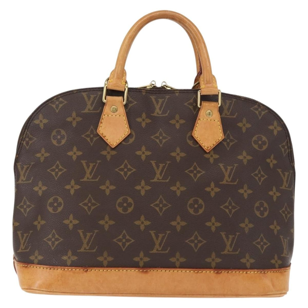 Louis Vuitton Alma Handbag Monogram Canvas Brown Canvas Handbag