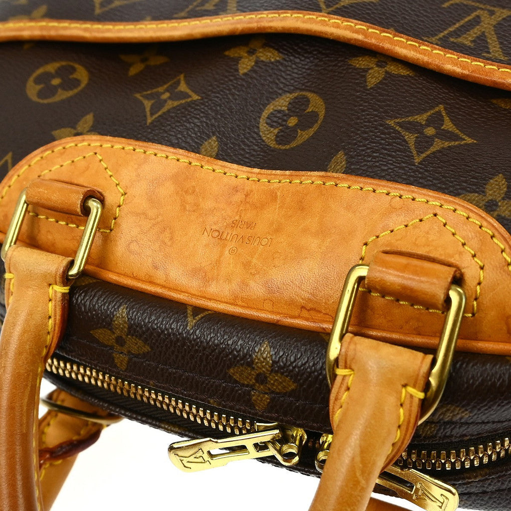 Louis Vuitton Trouville Handbag Monogram Canvas Brown Canvas Handbag