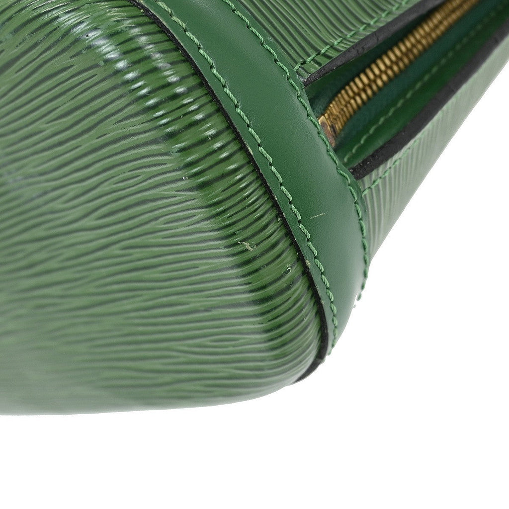Louis Vuitton Lussac Handbag Epi Leather Green Leather Shoulder Bag