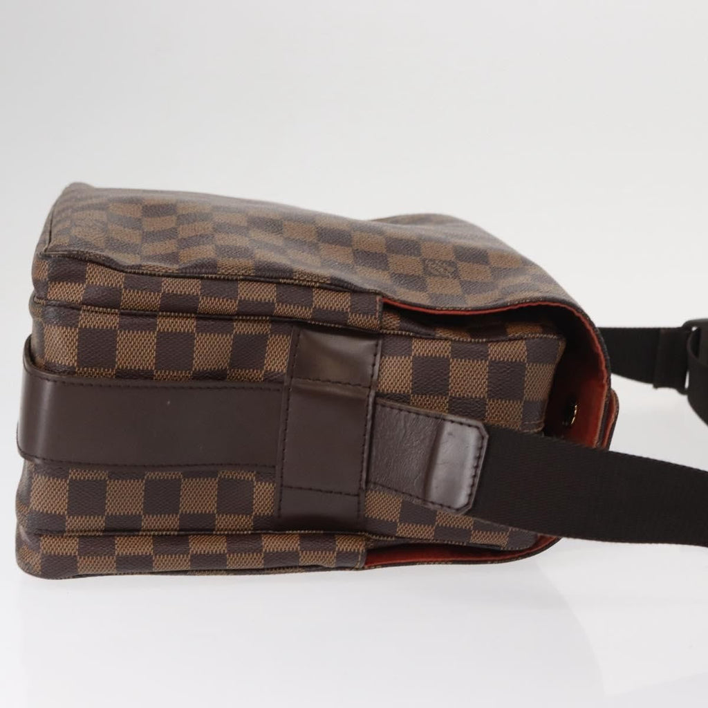 Louis Vuitton Naviglio Handbag Damier Brown Canvas Shoulder Bag