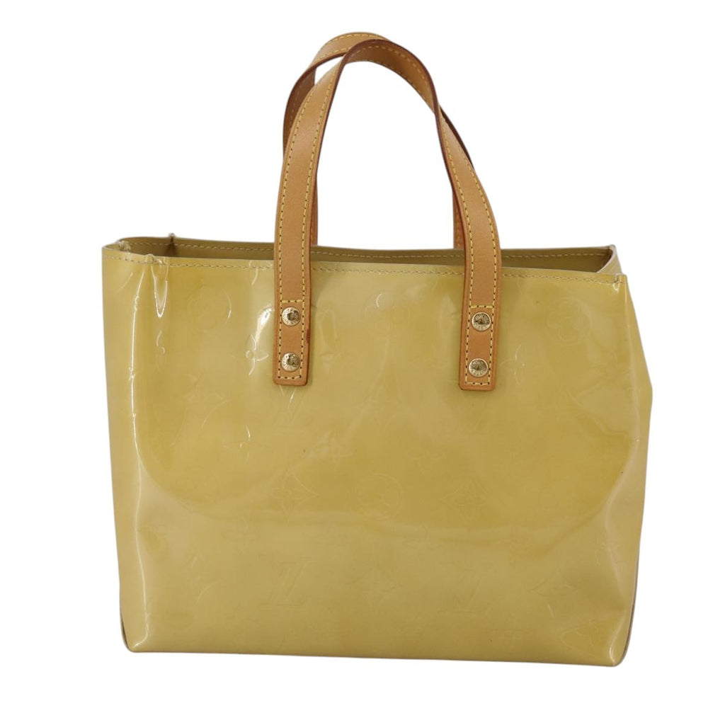 Louis Vuitton Reade Handbag Monogram Vernis Beige Patent_Leather Handbag