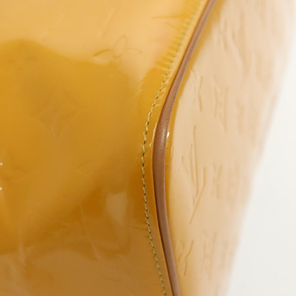 Louis Vuitton Houston Handbag Monogram Vernis Yellow Patent_Leather Bag