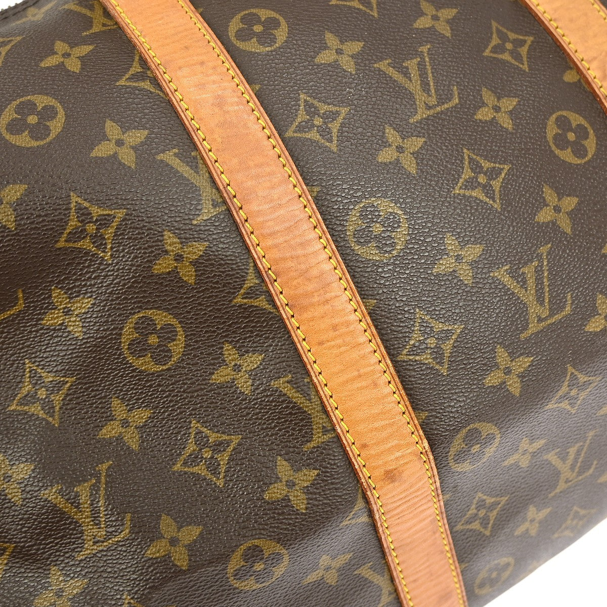 Louis Vuitton Keepall Bag Monogram Canvas Brown Canvas Travel Bag