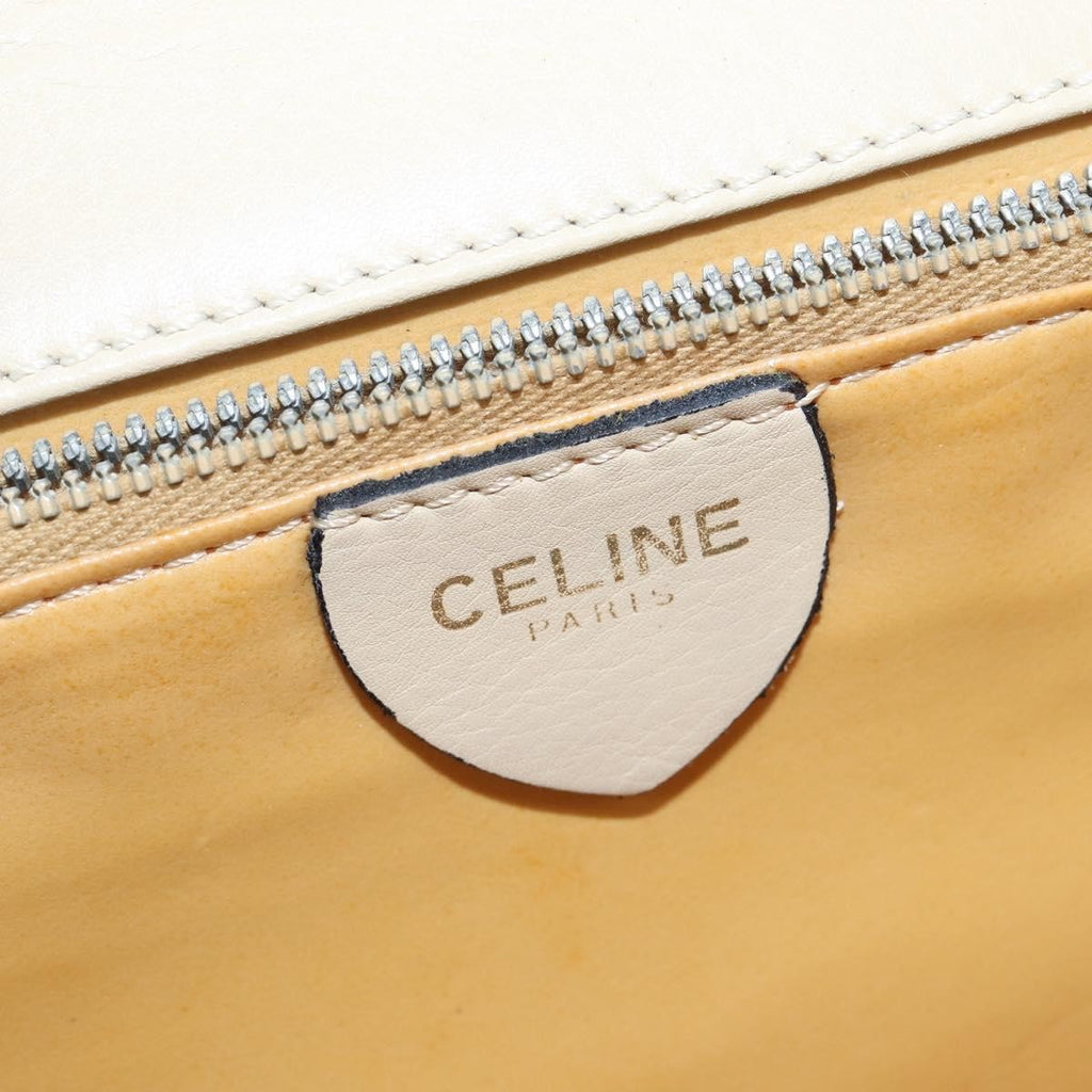 Celine Flap Shoulder Bag Leather Beige Leather Shoulder Bag Bag