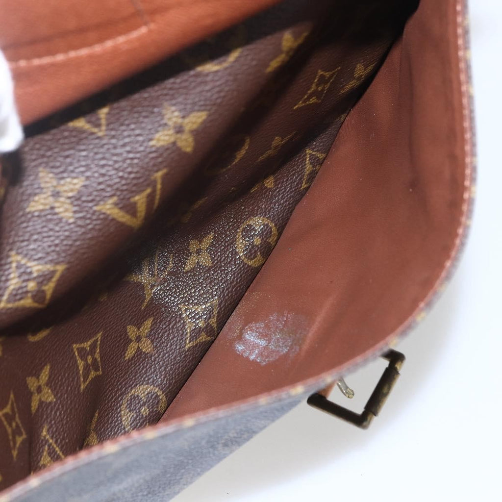 Louis Vuitton Jeune Fille Handbag Monogram Canvas Brown Canvas Shoulder Bag