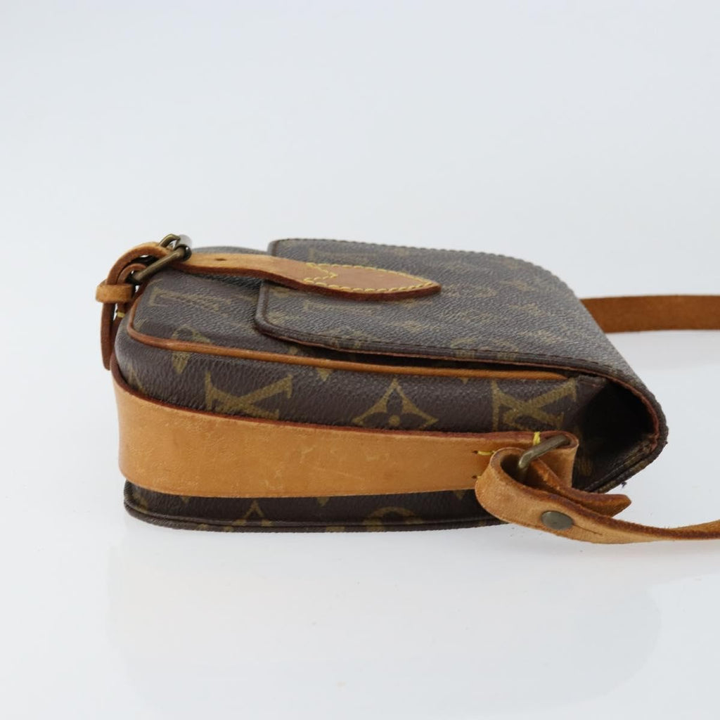 Louis Vuitton Cartouchiere Handbag Monogram Canvas Brown Canvas Shoulder Bag