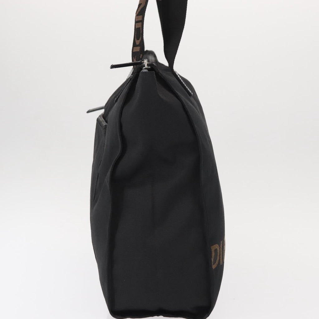 Fendi Vintage Convertible Logo Weekender Nylon Black Nylon Tote Bag Bag