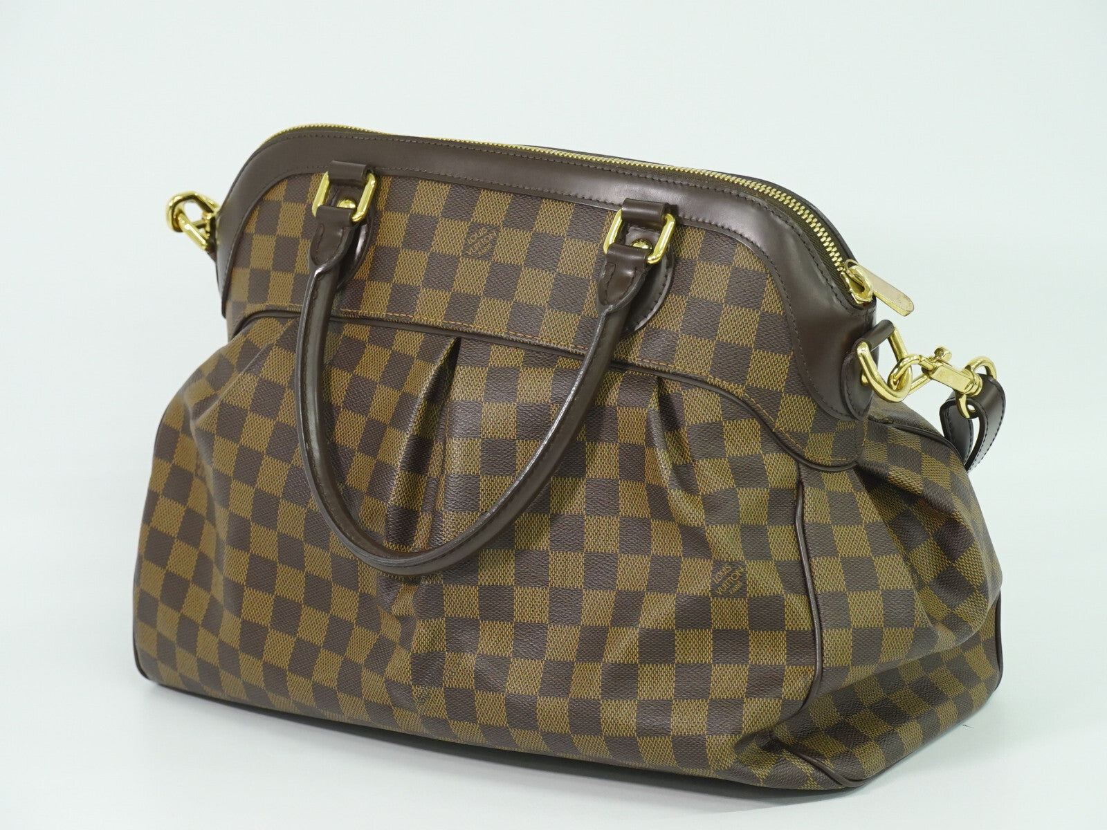 Louis Vuitton Trevi Handbag Damier Brown Canvas Handbag