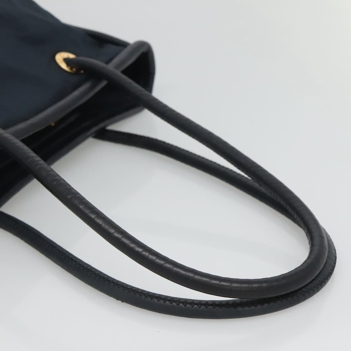 Celine Circle Logo Handbag Nylon Navy Nylon Tote Bag Bag