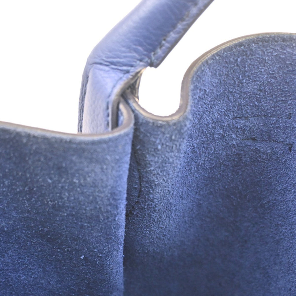 Celine Big Bag Bucket Leather Blue Leather Handbag