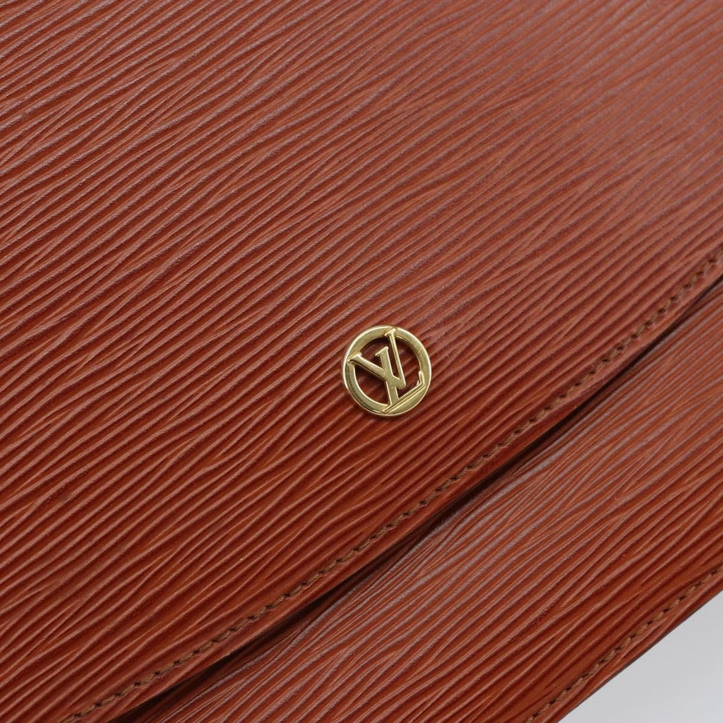 Louis Vuitton Grenelle Shoulder Bag Epi Leather Brown Leather Shoulder Bag