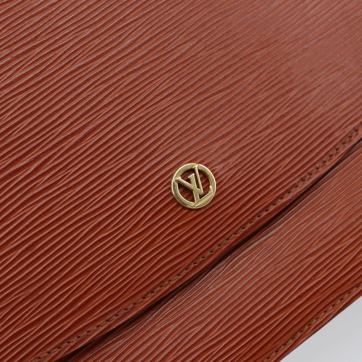 Louis Vuitton Grenelle Shoulder Bag Epi Leather Brown Leather Shoulder Bag