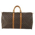 Louis Vuitton Keepall Bag Monogram Canvas Brown Canvas Travel Bag