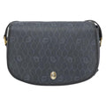 Christian Dior Vintage Honeycomb Shoulder Bag Canvas Black Canvas Shoulder Bag Bag (Pre-Owned)