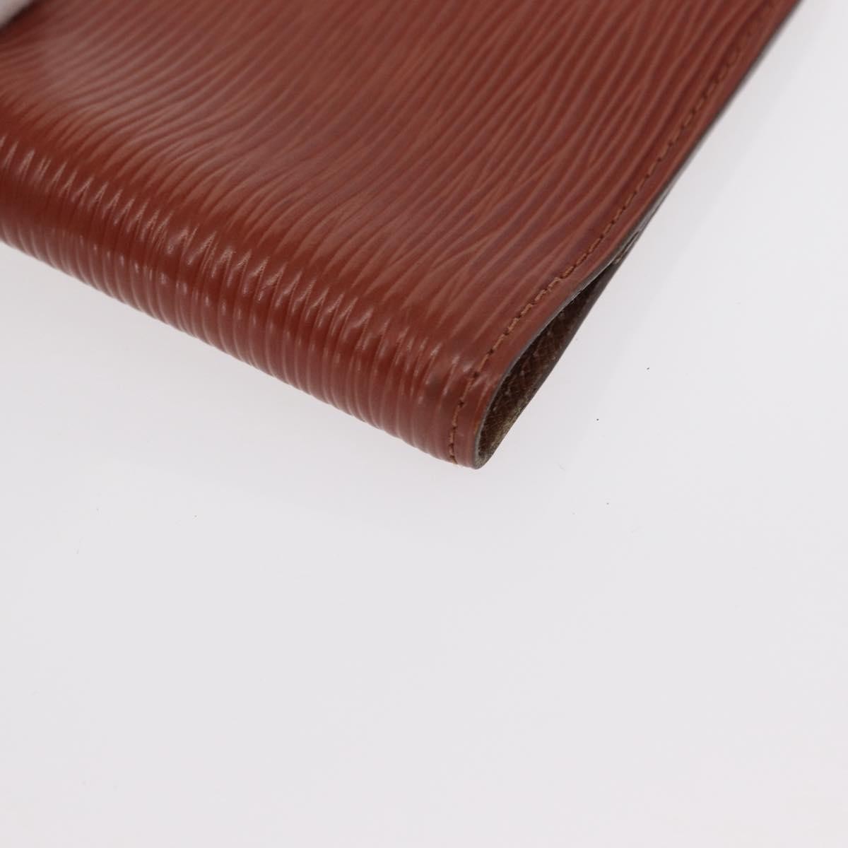 Louis Vuitton Agenda Cover Epi Leather Brown Leather Wallets Accessory