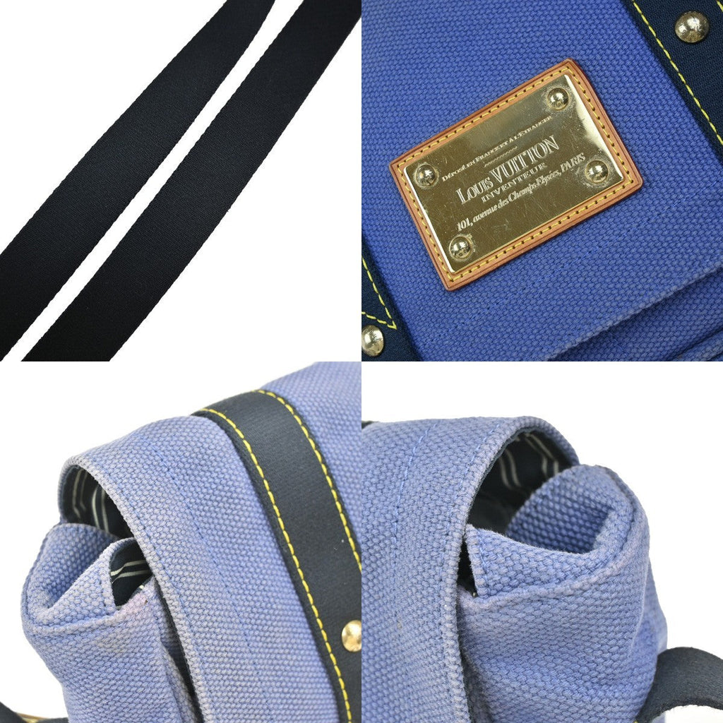 Louis Vuitton Antigua Besace Messenger Bag Canvas Blue Canvas Shoulder Bag