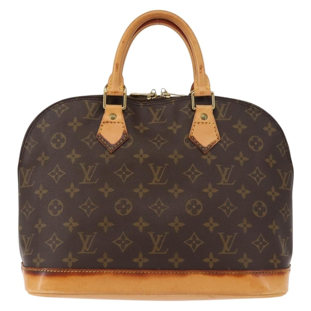 Louis Vuitton Alma Handbag Monogram Canvas Brown Canvas Handbag